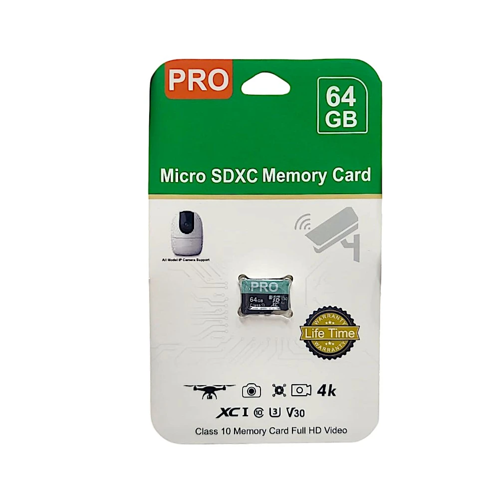 PRO MicroSDXC Class 10 Memory Card – 64 GB